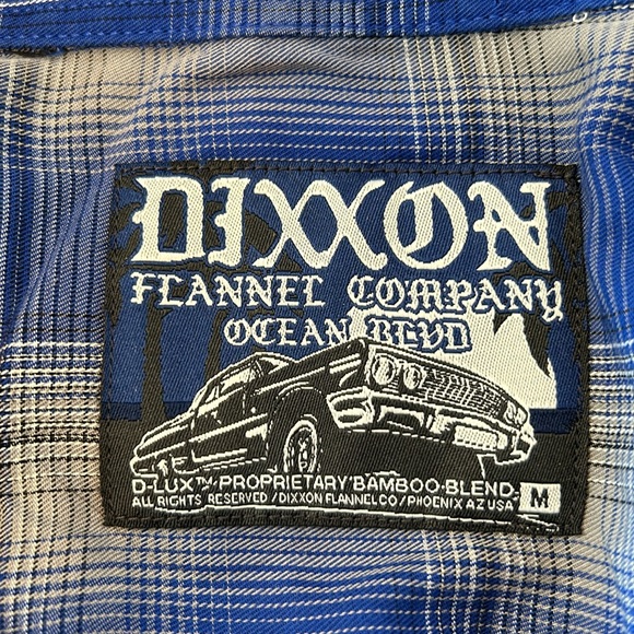 Dixxon Flannel Company Bamboo Short Sleeve Button Up in Ocean Blvd Size Medium - Picture 9 of 9